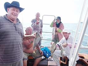 A very successful fishing day enjoyed by all.